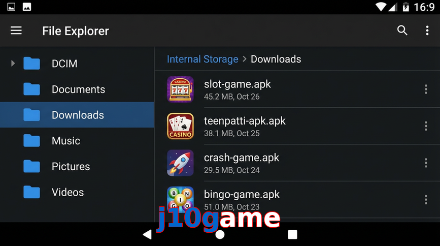 Main screen of J10game gameapk page for PK players