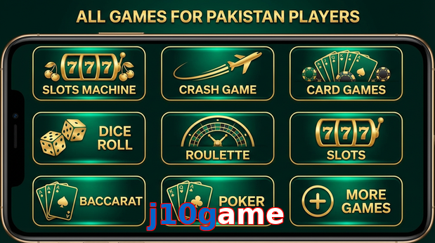 Main screen of J10game games page for PK players